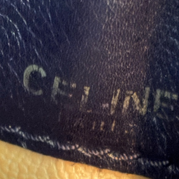 Authentic Celine triomphe Leather Vintage Bucket Bag - Picture 14 of 16